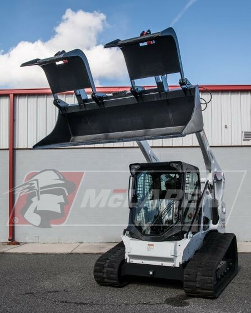 Recycling Bucket Skid Steer Attachment for Bobcat 84" Wide by Mclaren