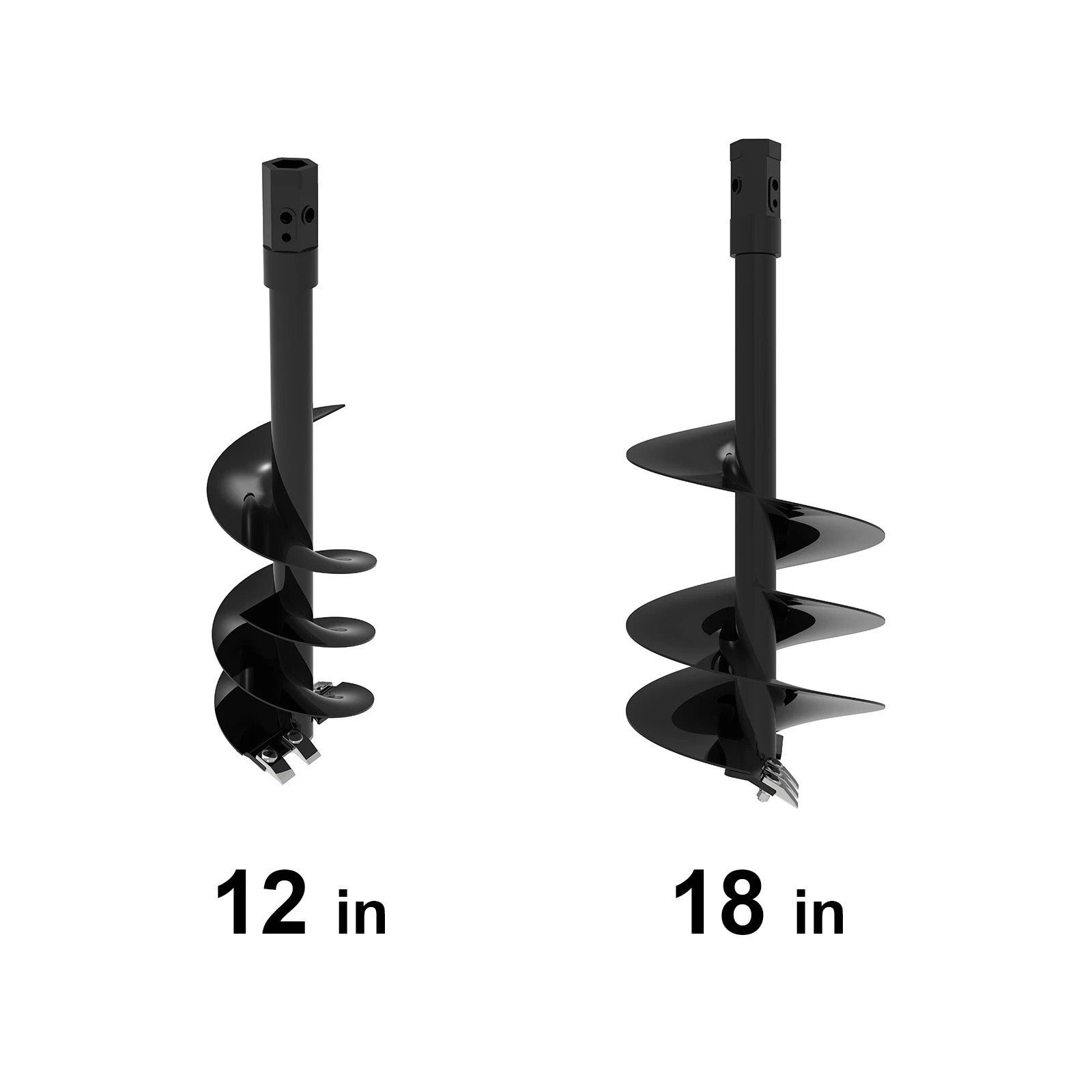Wolverine Skid Steer Attachment Auger Post Hole Hydraulic Digger 12” & 18” Bits