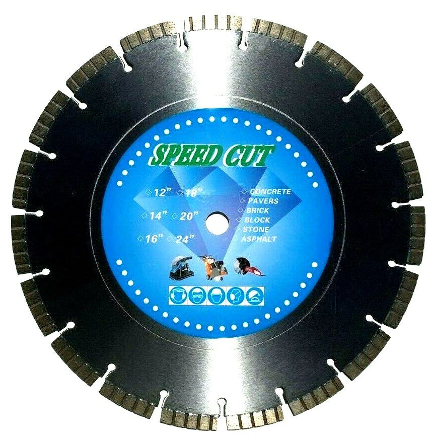 16" 14MM TURBO Concrete Masonry Paver Precast LASER Diamond Saw Blade**Speed CUT