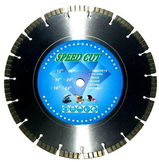 16" 14MM TURBO Concrete Masonry Paver Precast LASER Diamond Saw Blade**Speed CUT