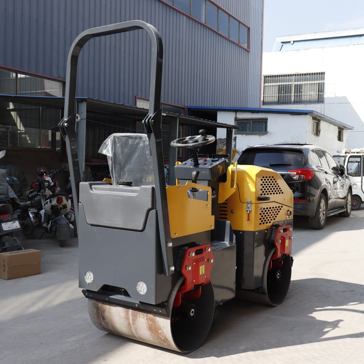 Hot Sale Driving Soil Asphalt Steel 1Ton Roller Road Compactor Roller Compactor