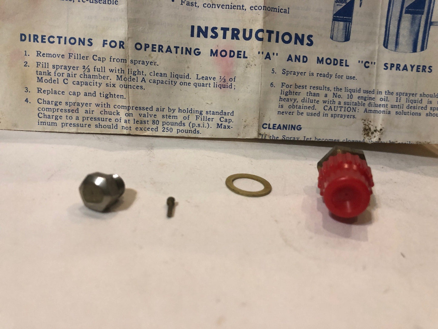 2 Spray Nozzles for SURE SHOT Sprayers 201 & 602