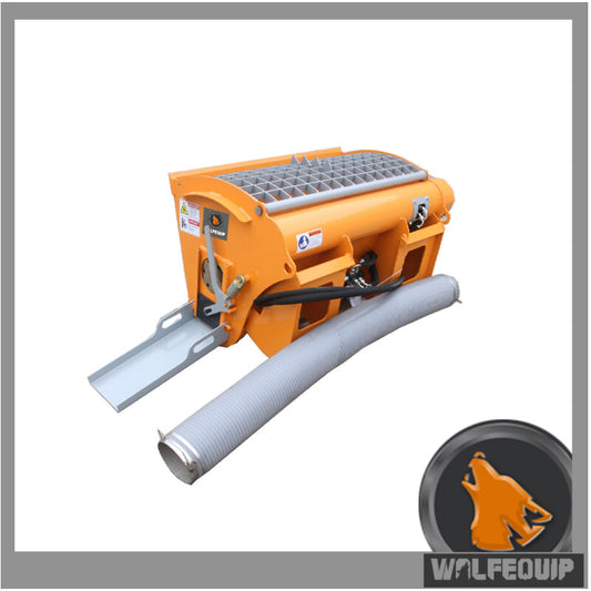 Wolfequip Mix Double Discharge Skid Steer for CAT Bobcat Mixer Concrete Cement