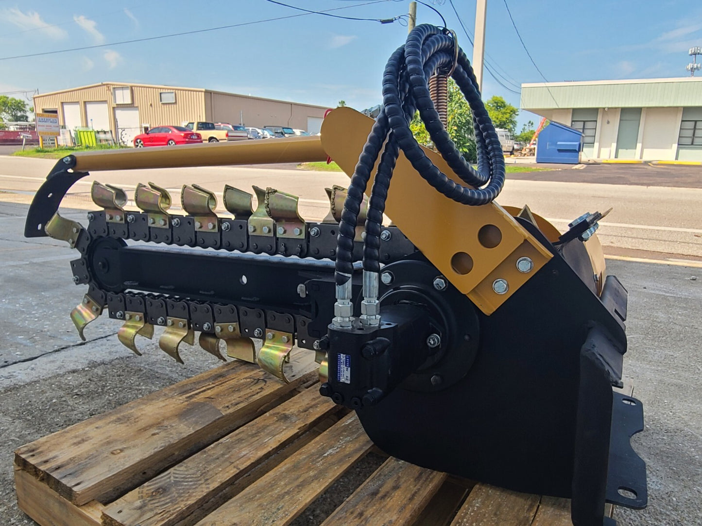 Mini Skid Steer Trencher Ditch Digger Attachment 36" Depth 6" Width Toro Dingo