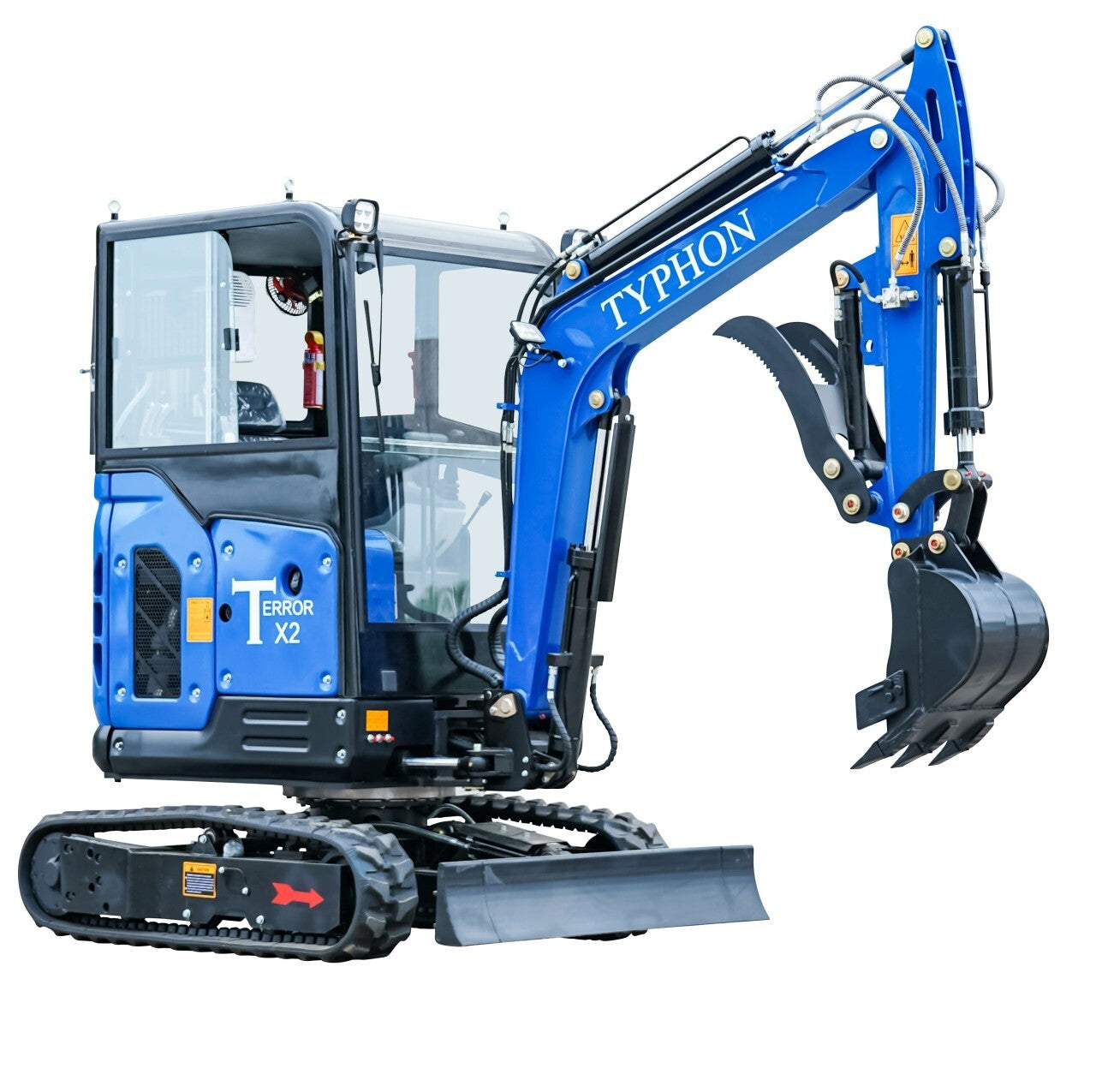 6,000 Lbs Mini Excavator Trench Digger Cabin EPA Diesel Kubota V1505 Engine