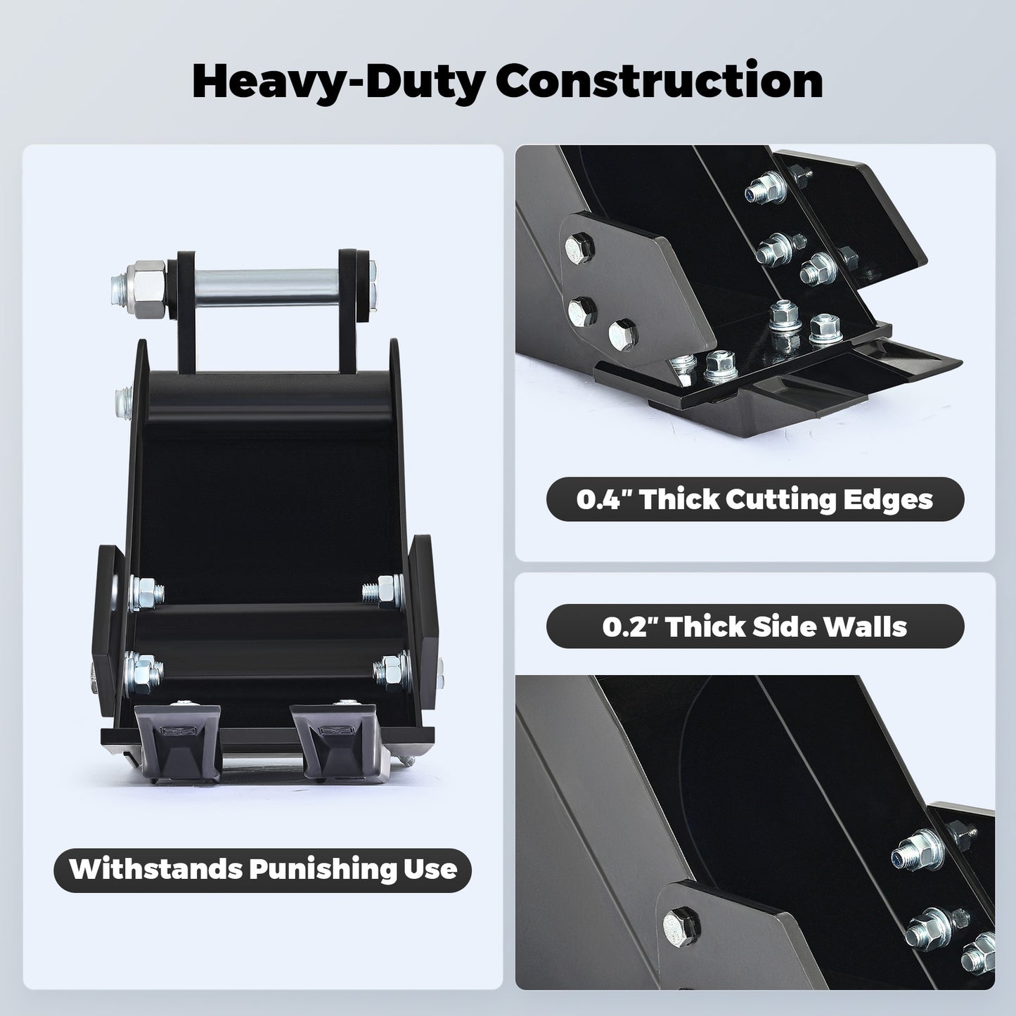 200Mm Trenching Narrow Bucket Attachment for Mini Excavator Digger