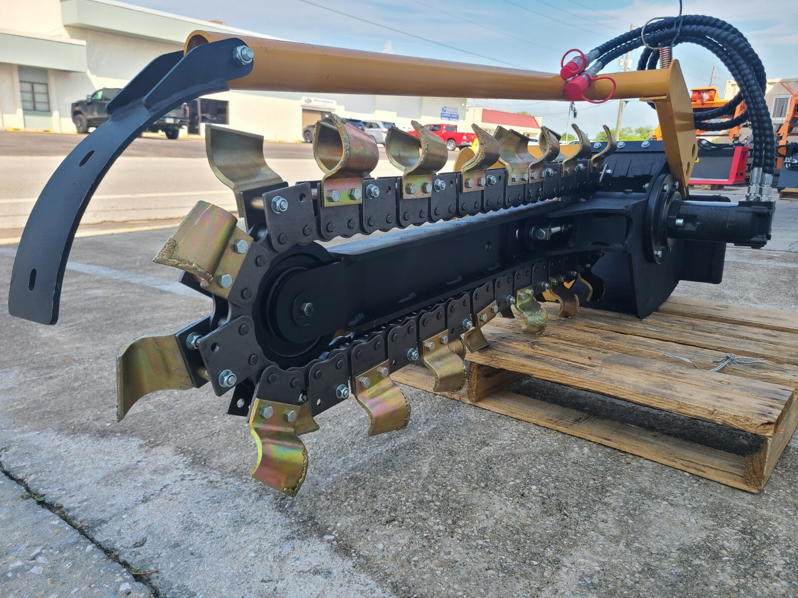 Mini Skid Steer Trencher Ditch Digger Attachment 36" Depth 6" Width Toro Dingo