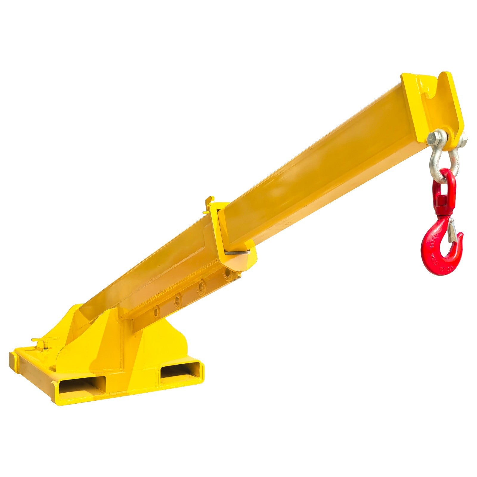 4T Adjustable Hoist Forklift Jib Boom Crane 8800Lbs Mobile Forklift Crane Equip