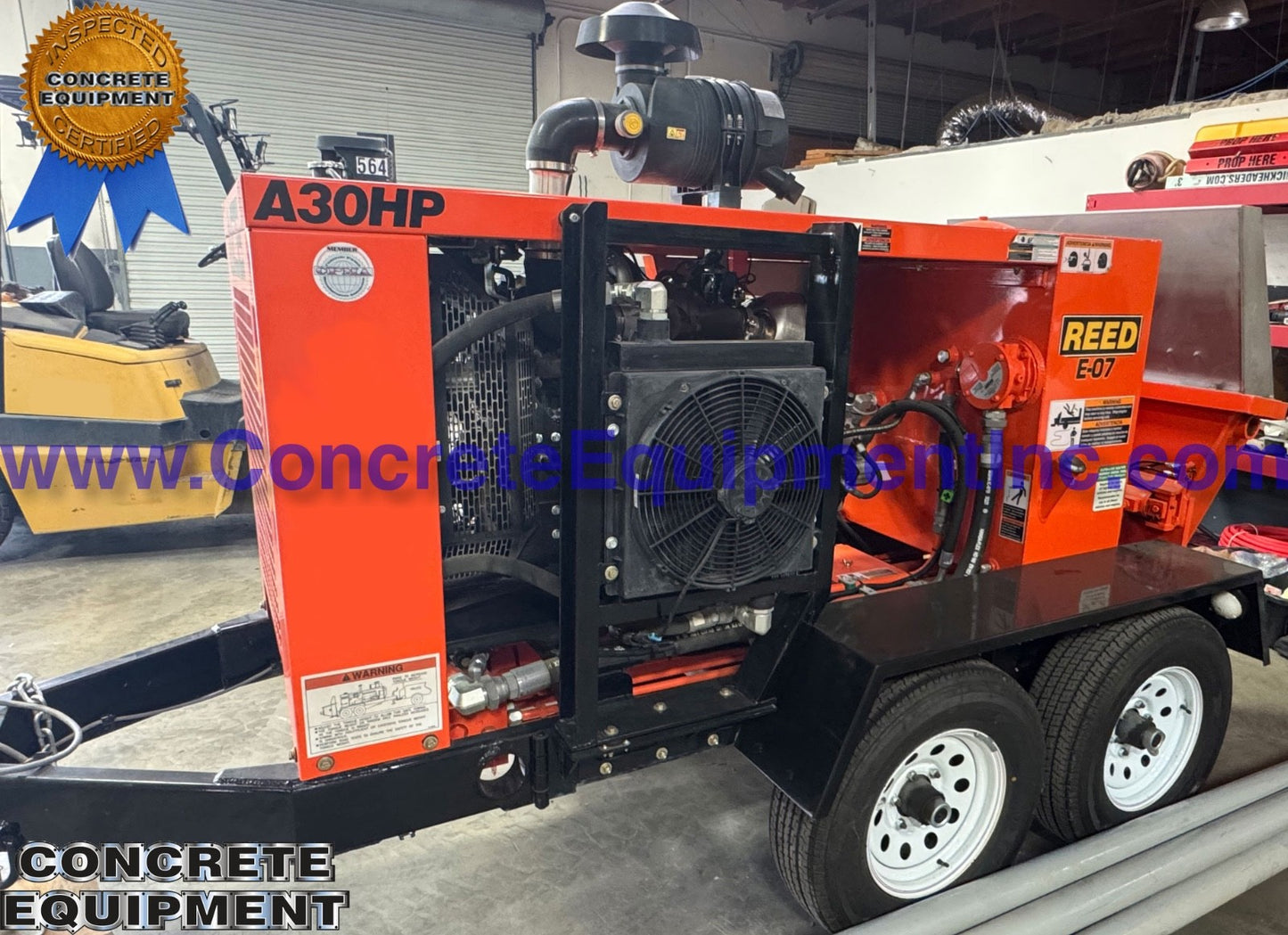 REED A30HP Demo Concrete Pump 2024 / 250 Hours! Schwing Putzmeister Type