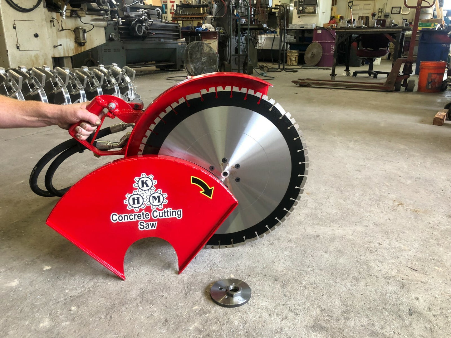 30" Concrete Cutting Hydraulic Angled 45 Degree Flush Combo Saw