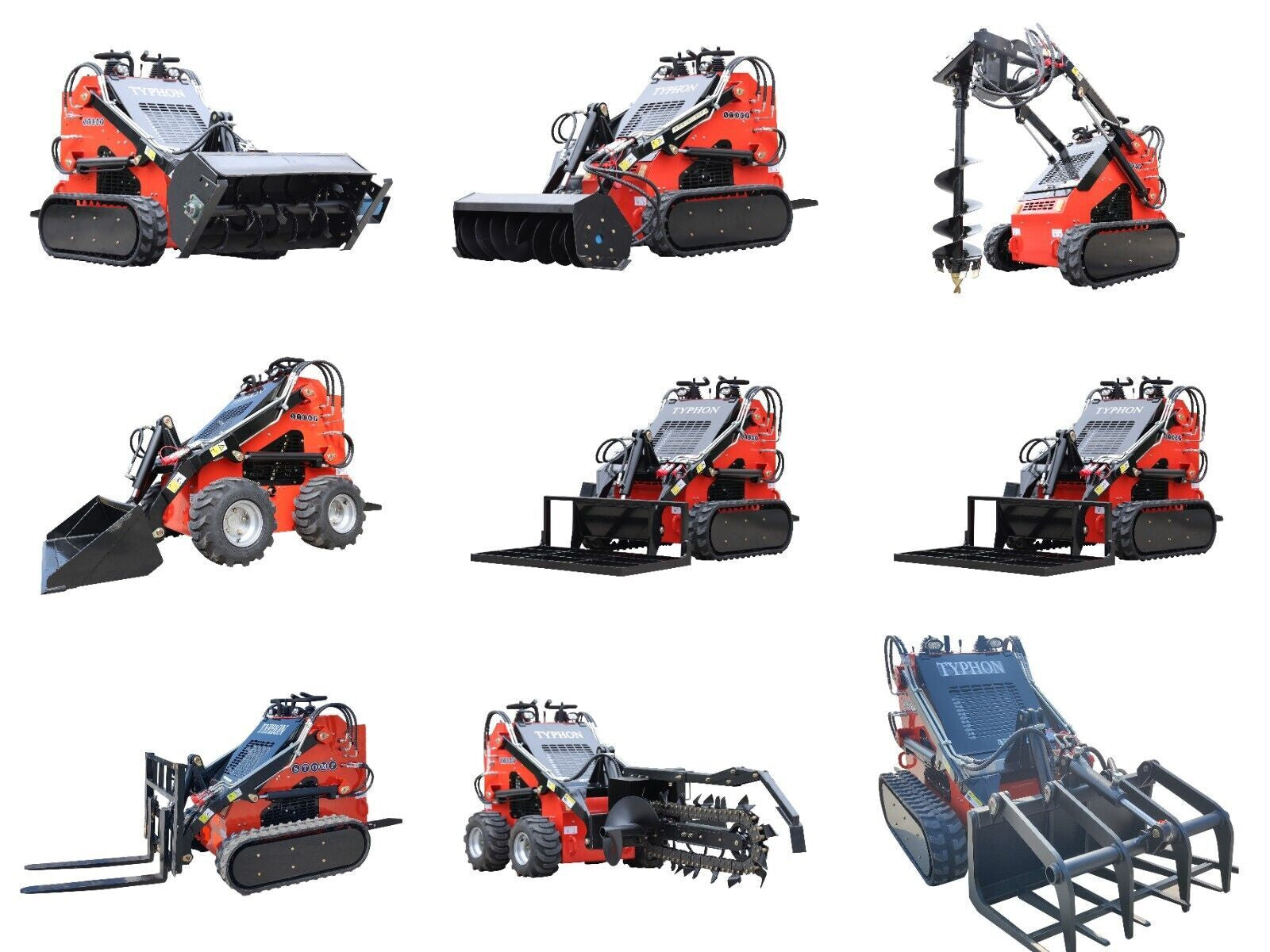 NEW Skidsteer Loader Attachment Bulldozer Attachments for TYPHON STOMP Skidsteer