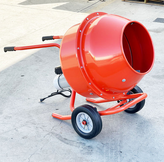 Low Wheel Barrow 5 Cubic Ft. 1/2HP Electric Concrete Cement Mixer Mortar Stucco