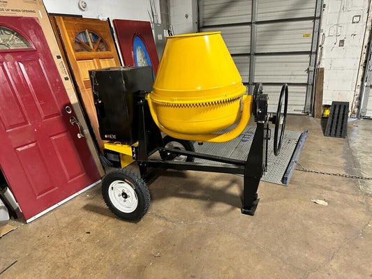 Towable 9 Cubic Feet Cement Mixer