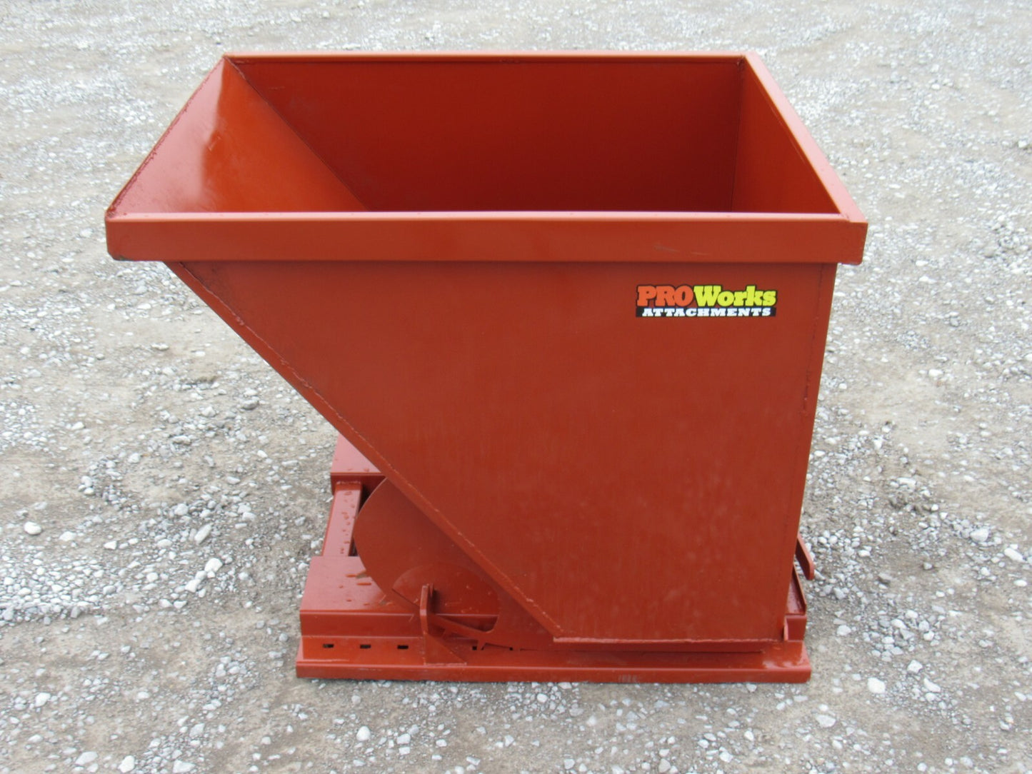 2 Cubic Yard Self Dumping Trash Hopper Dumpster Fits Fork Lift Pallet Forks