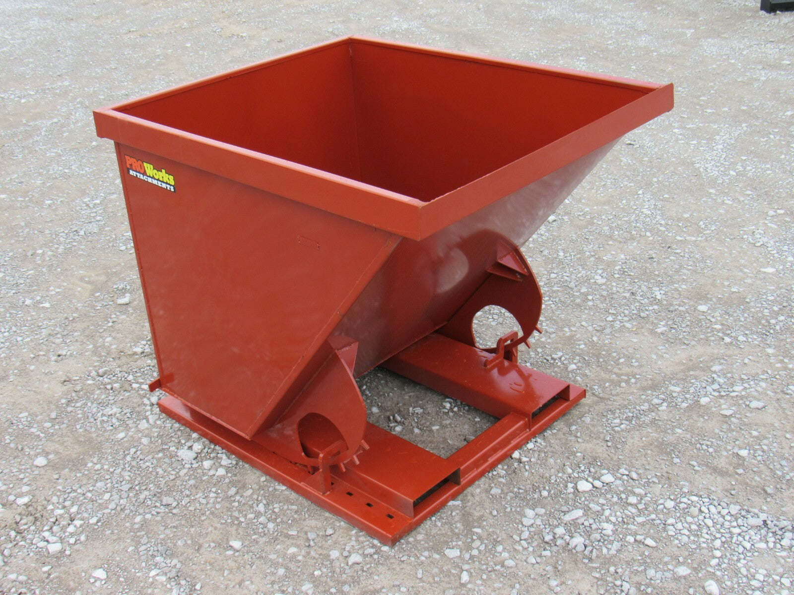 2 Cubic Yard Self Dumping Trash Hopper Dumpster Fits Fork Lift Pallet Forks