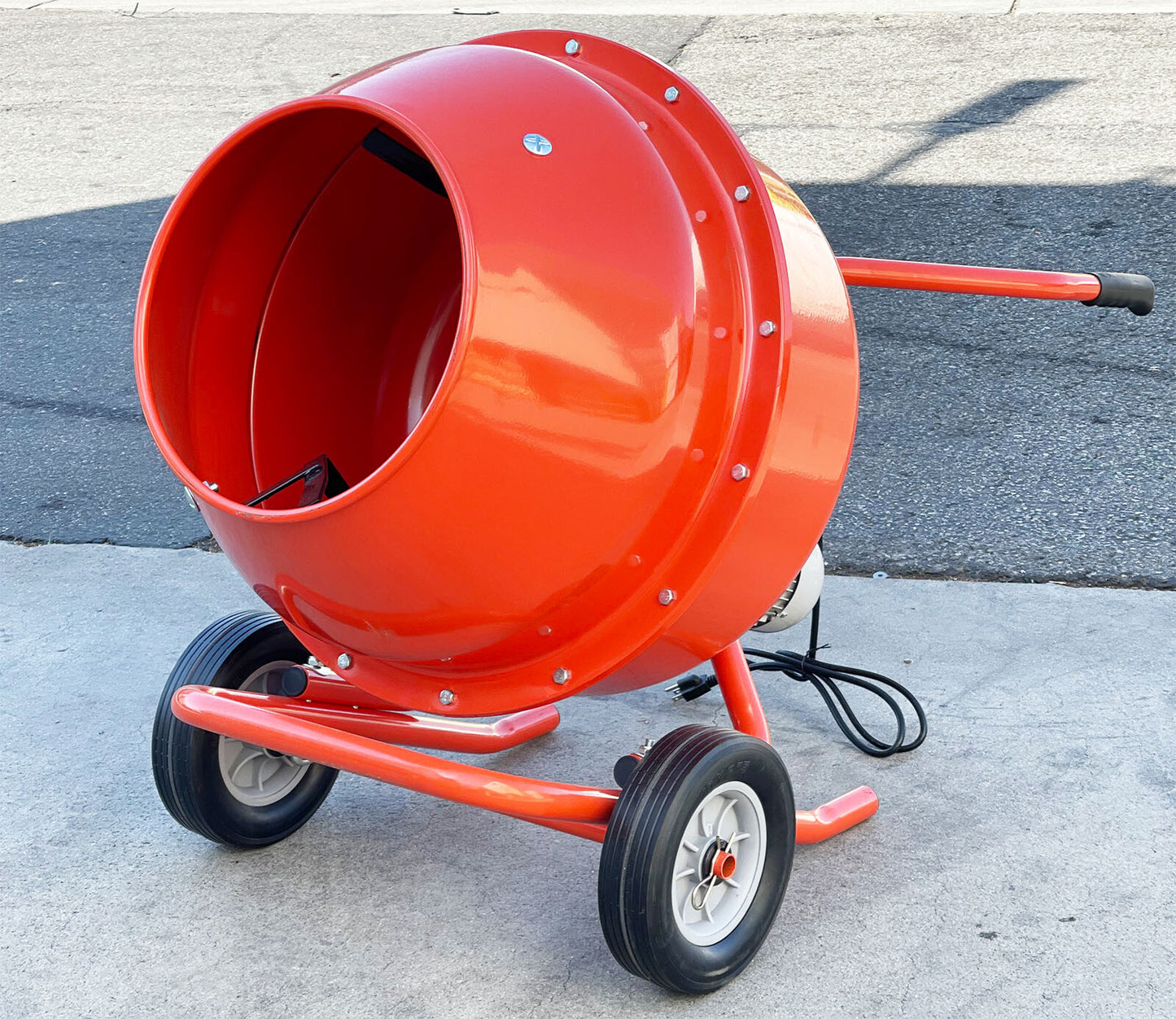 Low Wheel Barrow 5 Cubic Ft. 1/2HP Electric Concrete Cement Mixer Mortar Stucco