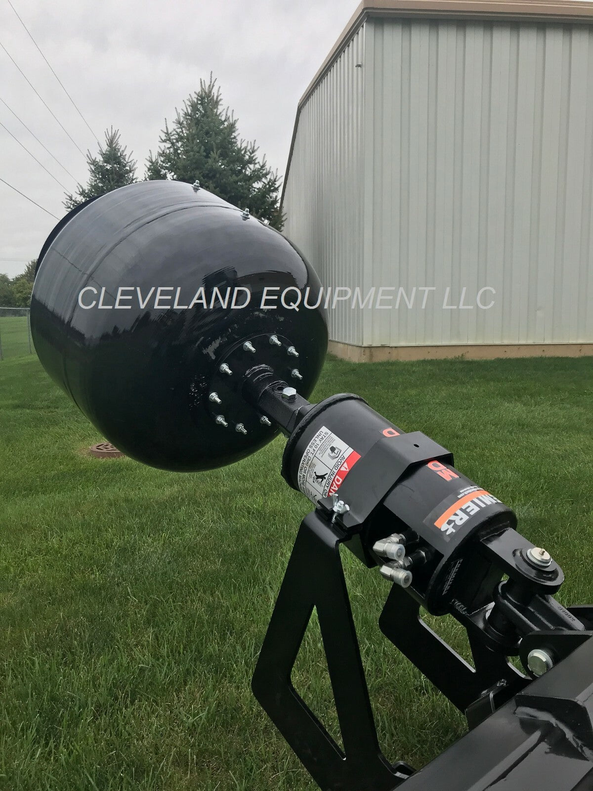 PREMIER MS14 MINI SKID STEER AUGER DRIVE ATTACHMENT W CONCRETE CEMENT MIXER BOWL