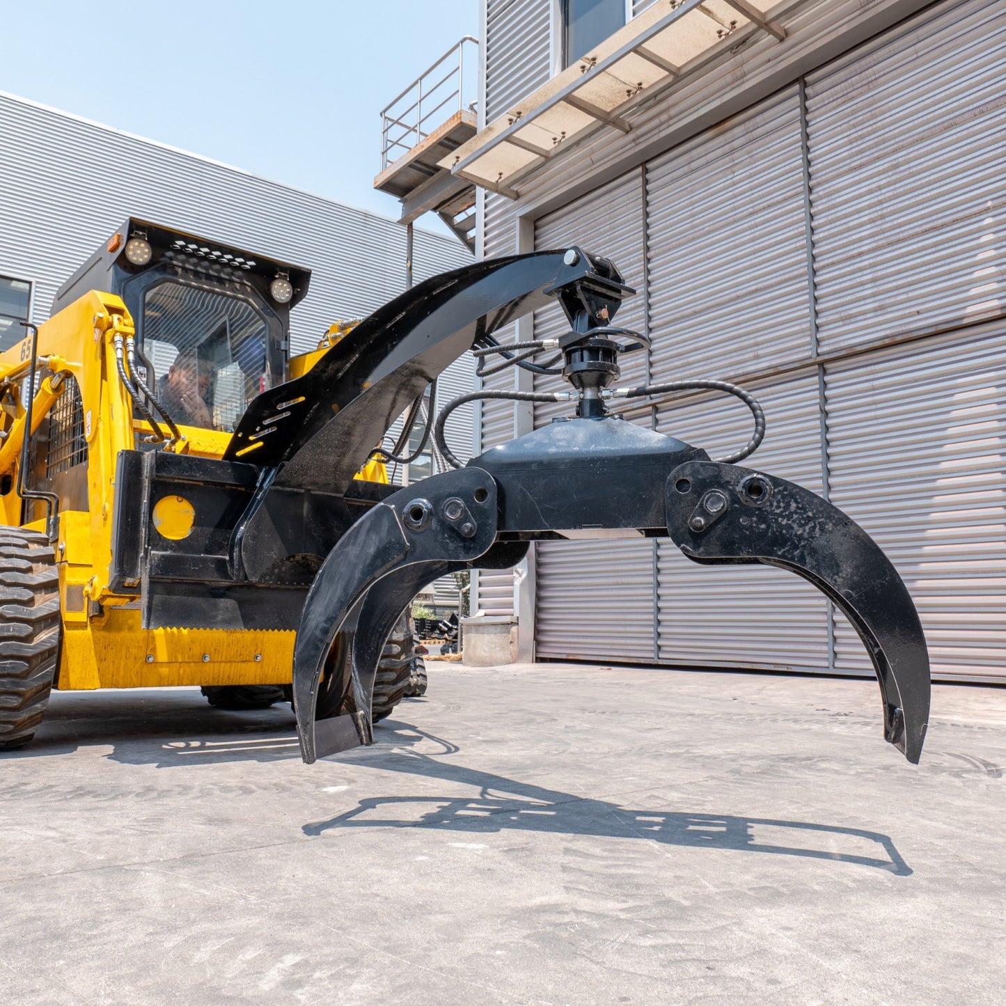 360°ROTATING Log Grapple Hydraulic for BOBCAT Skid Steer Loader Grabber Clip