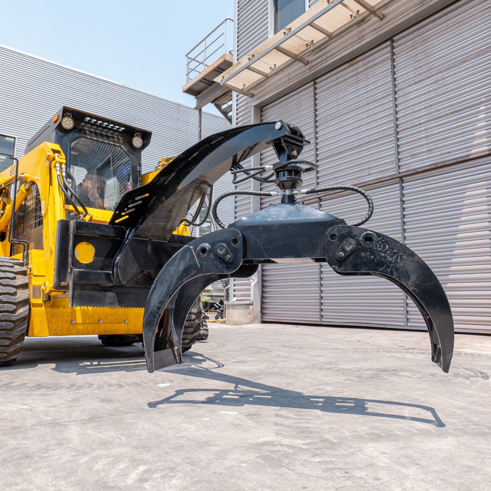 360°ROTATING Log Grapple Hydraulic for BOBCAT Skid Steer Loader Grabber Clip
