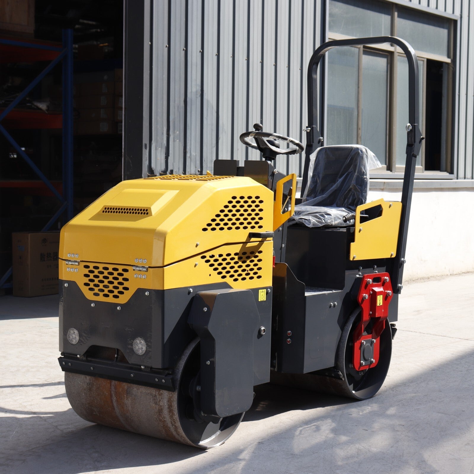 Hot Sale Driving Soil Asphalt Steel 1Ton Roller Road Compactor Roller Compactor