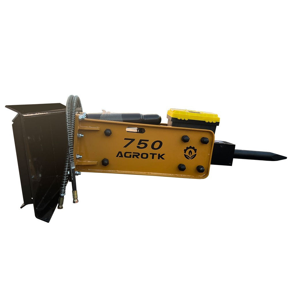Skid Steer 750 Hydraulic Hammer Concrete Breaker Drilling Tools 3" Chisel Diam