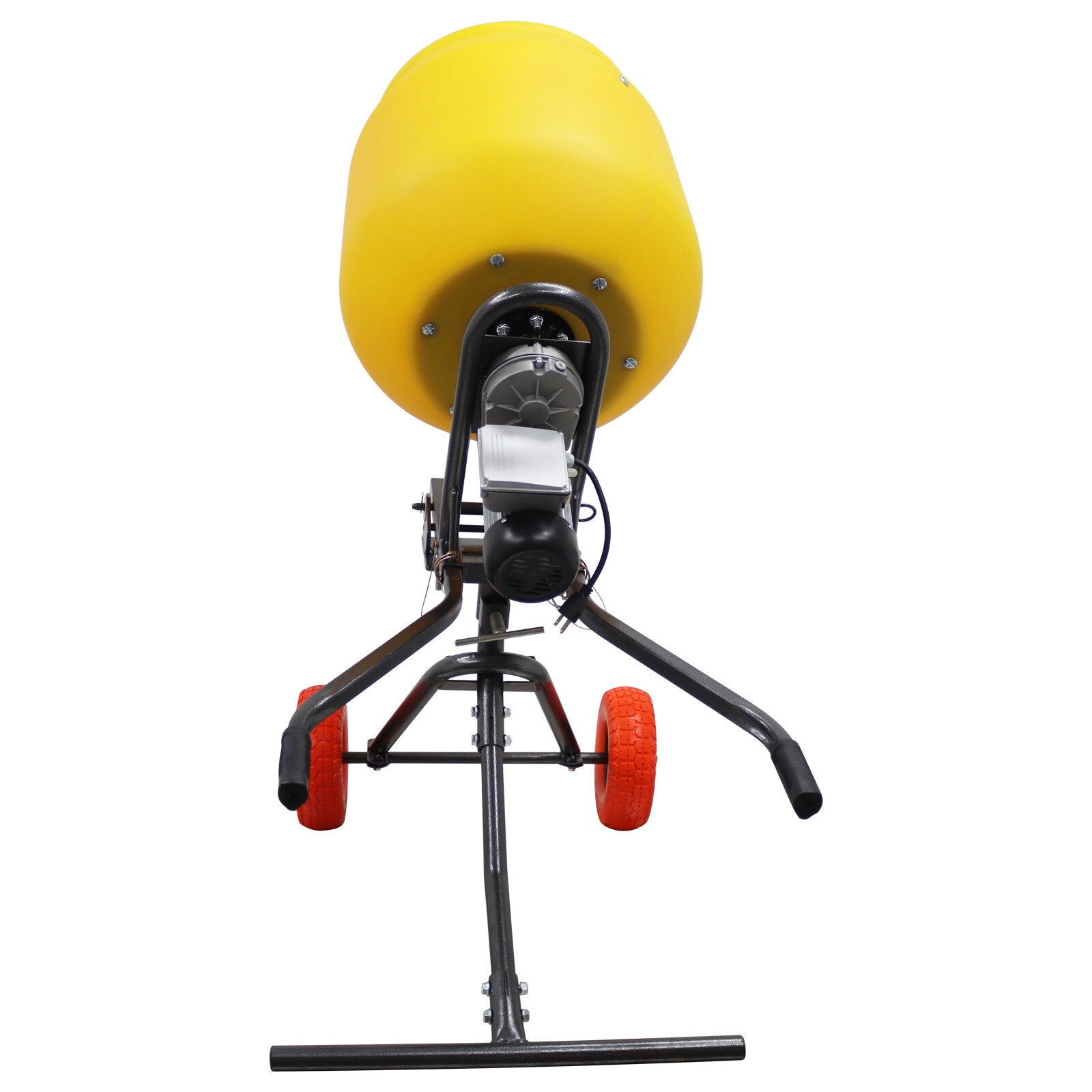 100L/3.5 Cu.Ft Push-Type Cement Mixer Concrete Mortar Polythene Drum 110V 300W