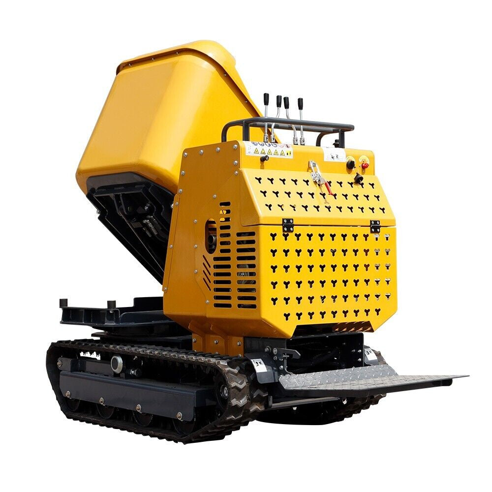 BID for Tracked Hydraulic Mini Dumper 13.5HP Gas EPA Truck for Construction