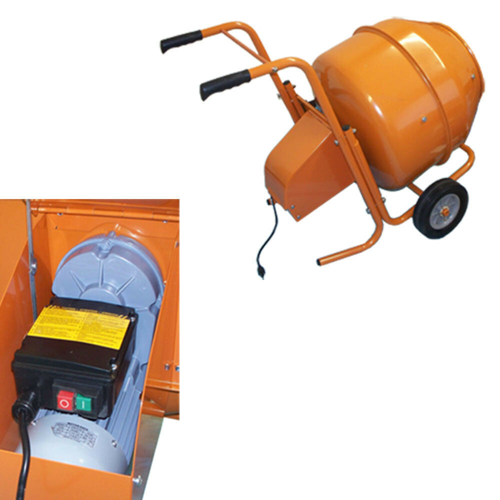 8 CU FT Wheel Barrow Portable Cement Concrete Mixer