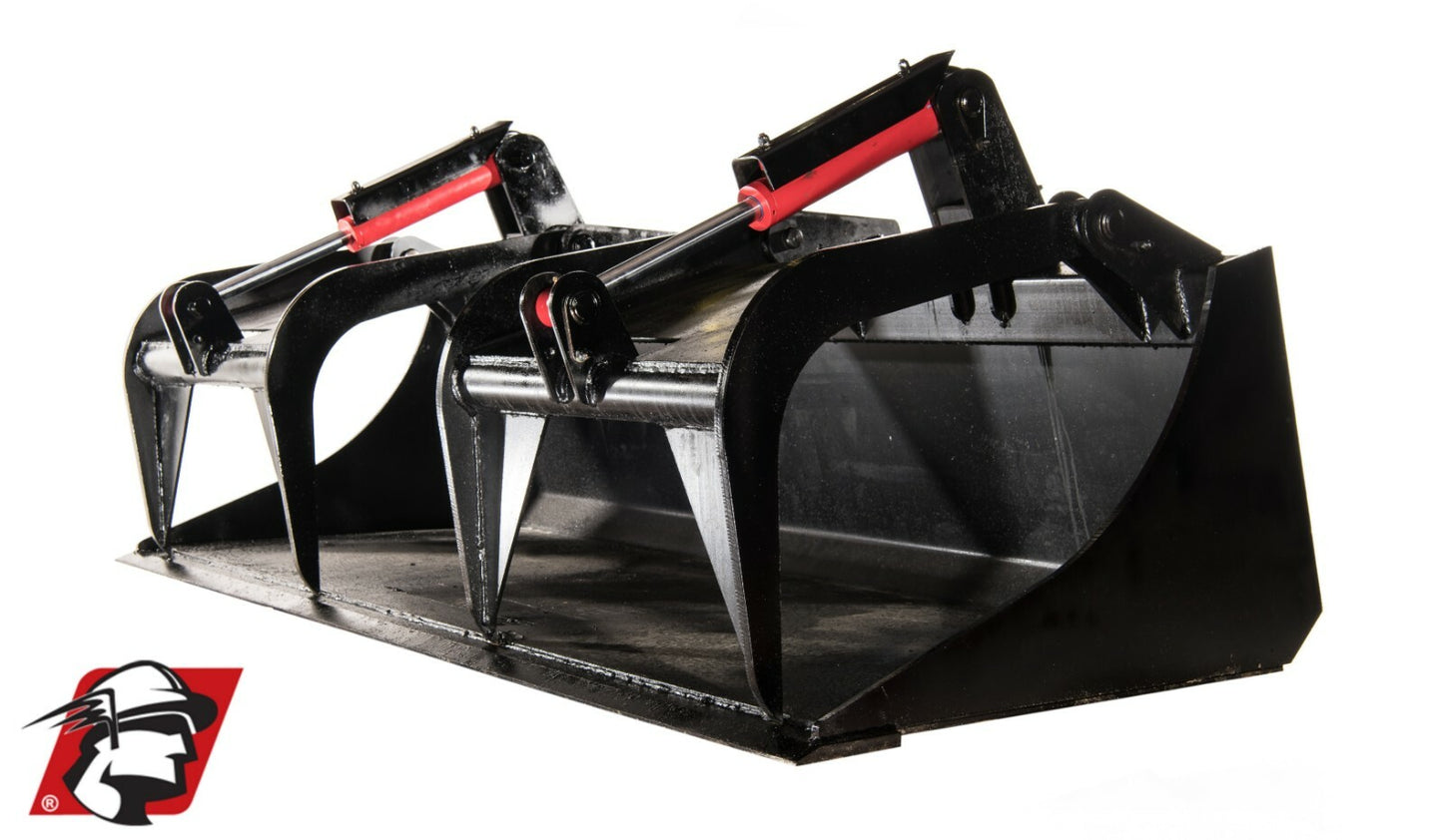 Recycling Bucket Skid Steer Attachment for Bobcat 84" Wide by Mclaren