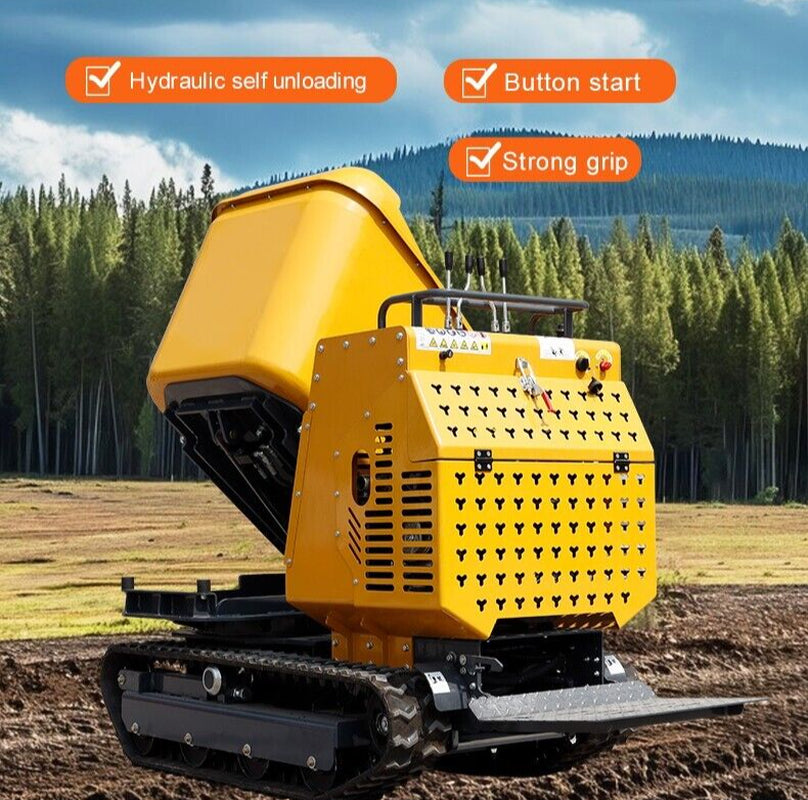 BID for Tracked Hydraulic Mini Dumper 13.5HP Gas EPA Truck for Construction