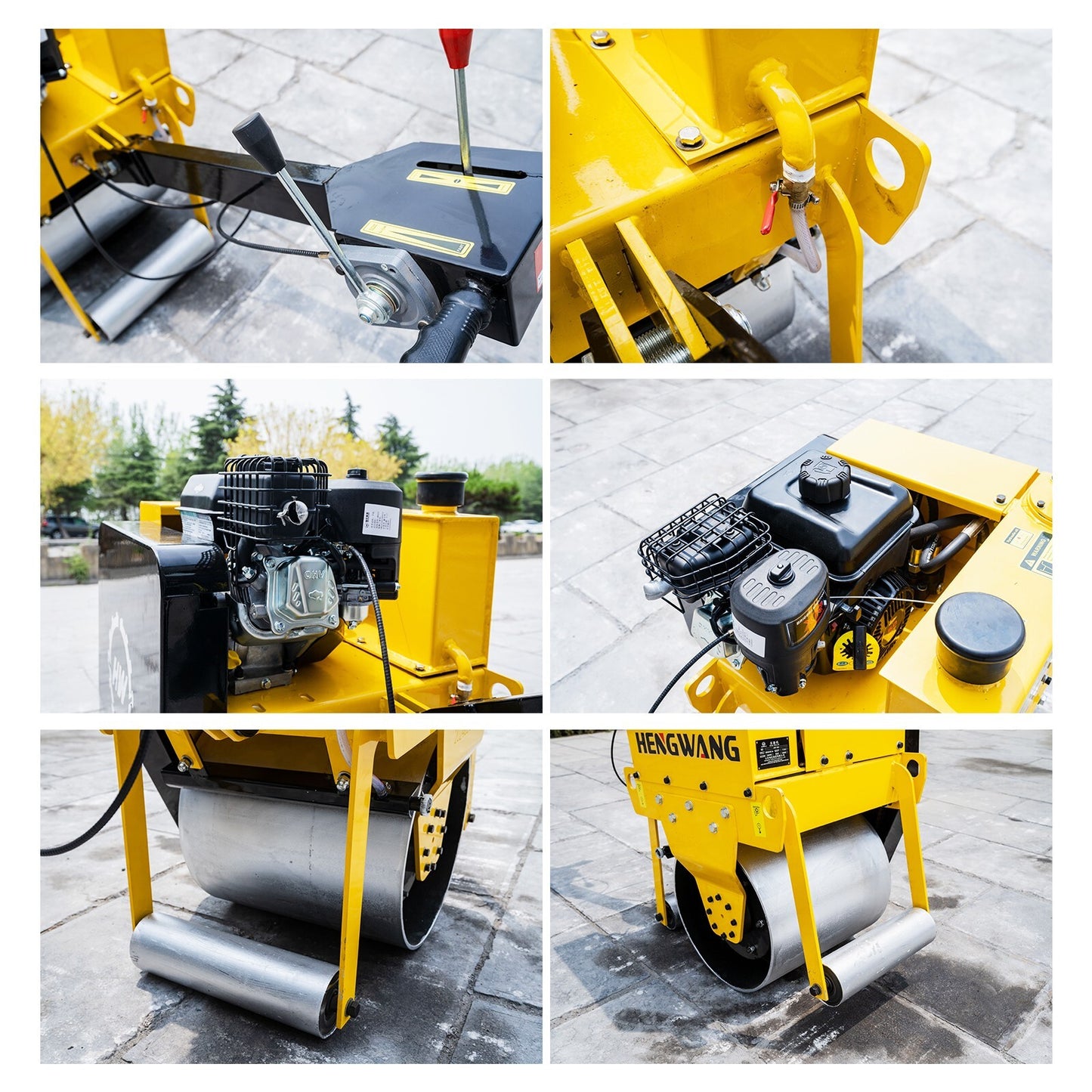 Hand Push Vibratory Roller Road Sale！Asphalt Compactor Free Delivery Free Ship