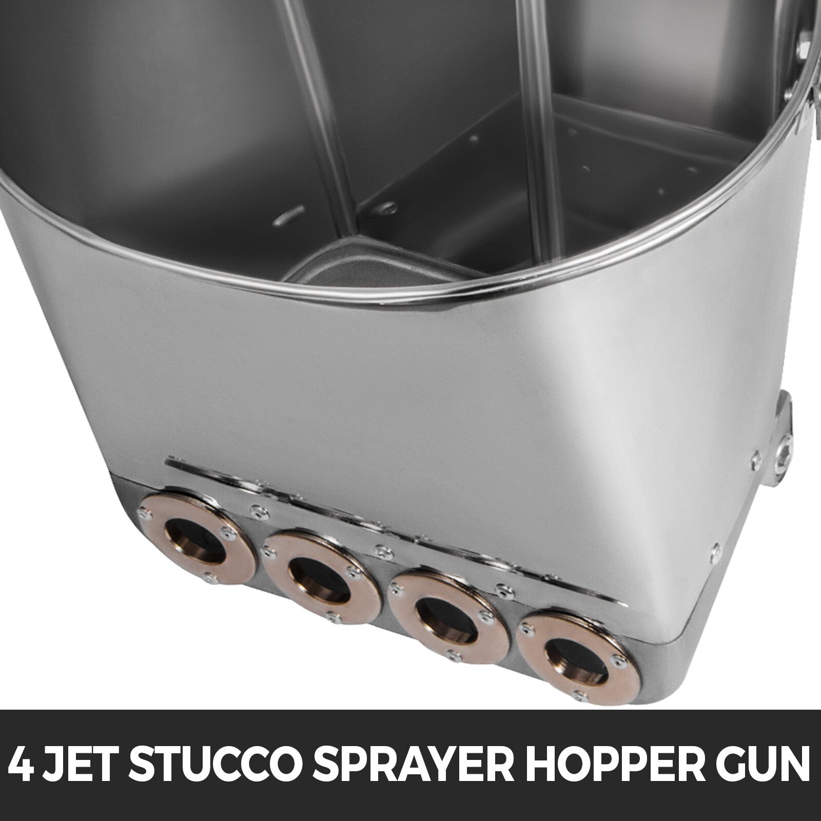 VEVOR 4 Jet 3Hp Stucco Sprayer Plaster Cement Mortar Spray Gun Hopper Wall Paint