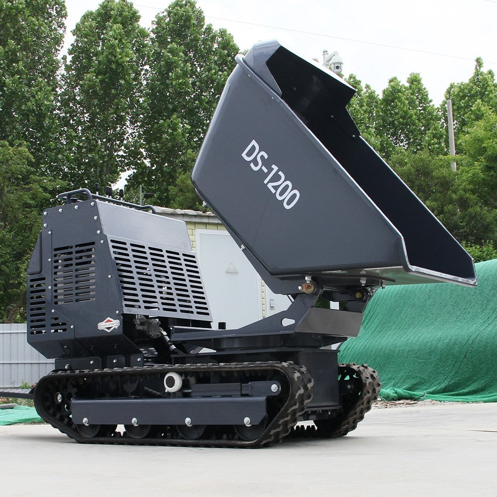 Free Ship 13.5HP BS Crawler Mini Concrete Dump Truck Gasoline Orchard Concrete