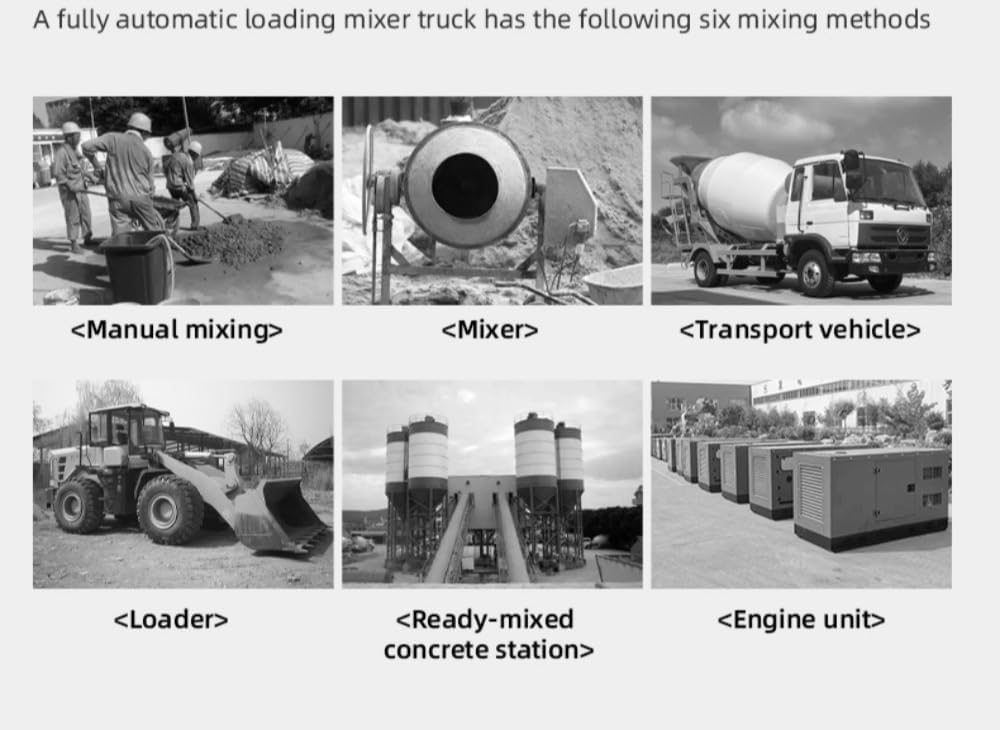 Mobile Self-Loading Concrete Mixer Truck High-Efficiency Cement Mixing Machine with Automatic Feeding Hydraulic Discharge, Portable 4X4 Construction Equipment for Road Building Construction Projects