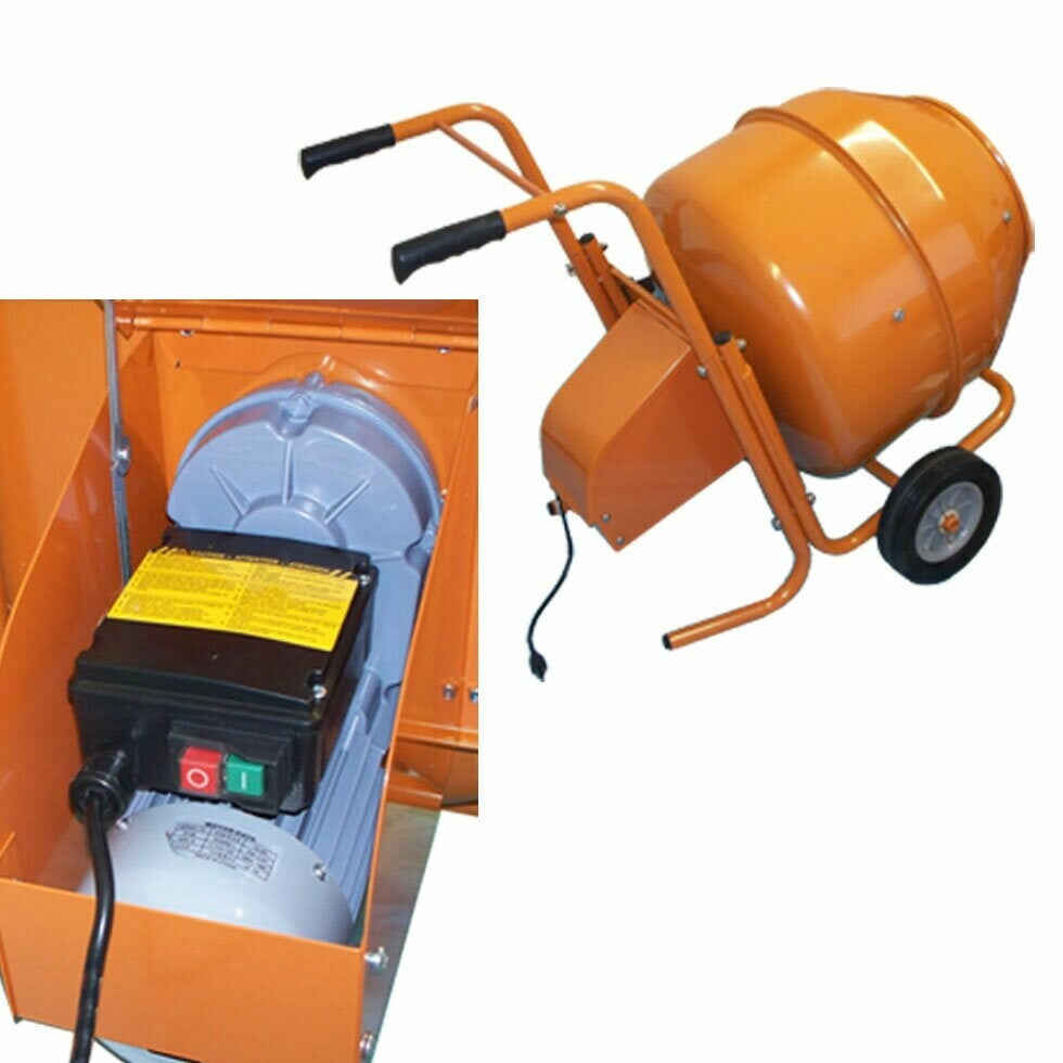 5 Cubic Feet Wheel Barrow Portable Cement Concrete Mixer