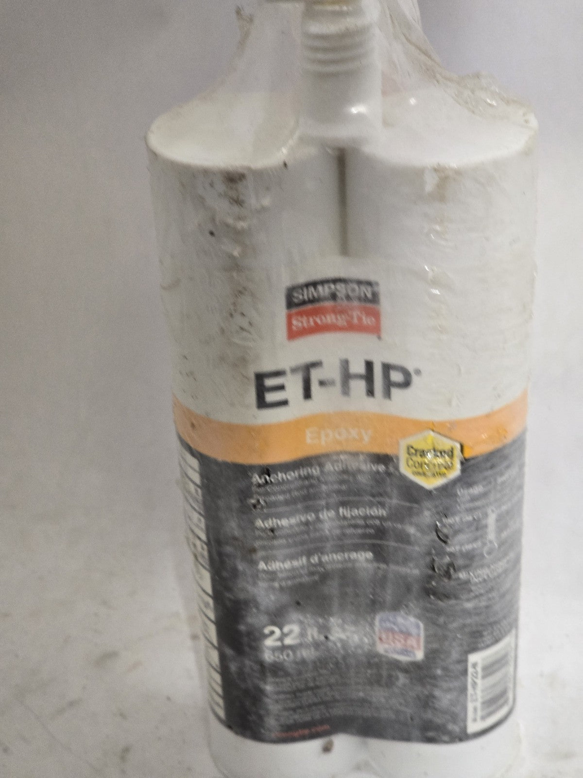 Simpson ET-HP Strong Tie Concrete Masonry Anchoring Adhesive Epoxy 22 Fl Oz