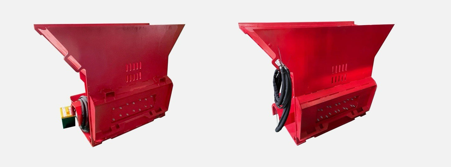 Raytree Asphalt Block Crusher Skid Steer Loader 72" Bucket Hydraulic Attachment