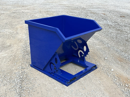 1 Cubic Yard Self Dumping Trash Hopper Fits Fork Lift Pallet Forks Free Shipping