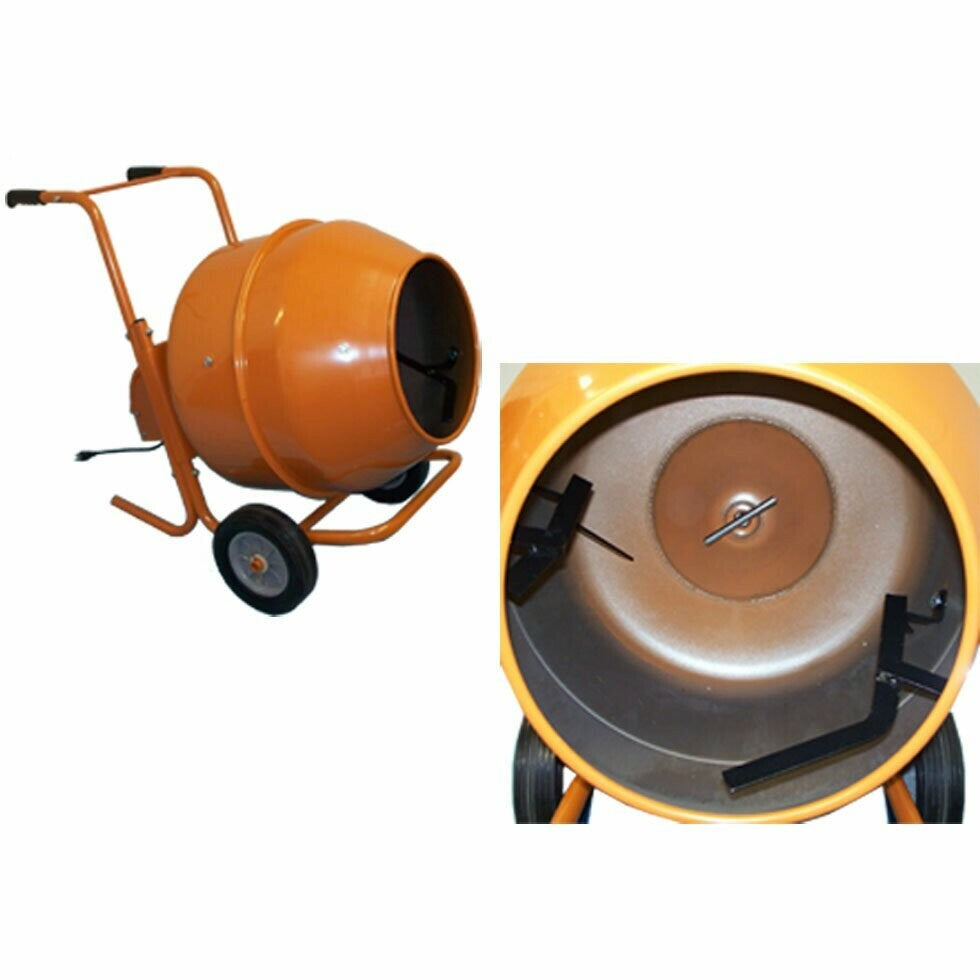 5 Cubic Feet Wheel Barrow Portable Cement Concrete Mixer