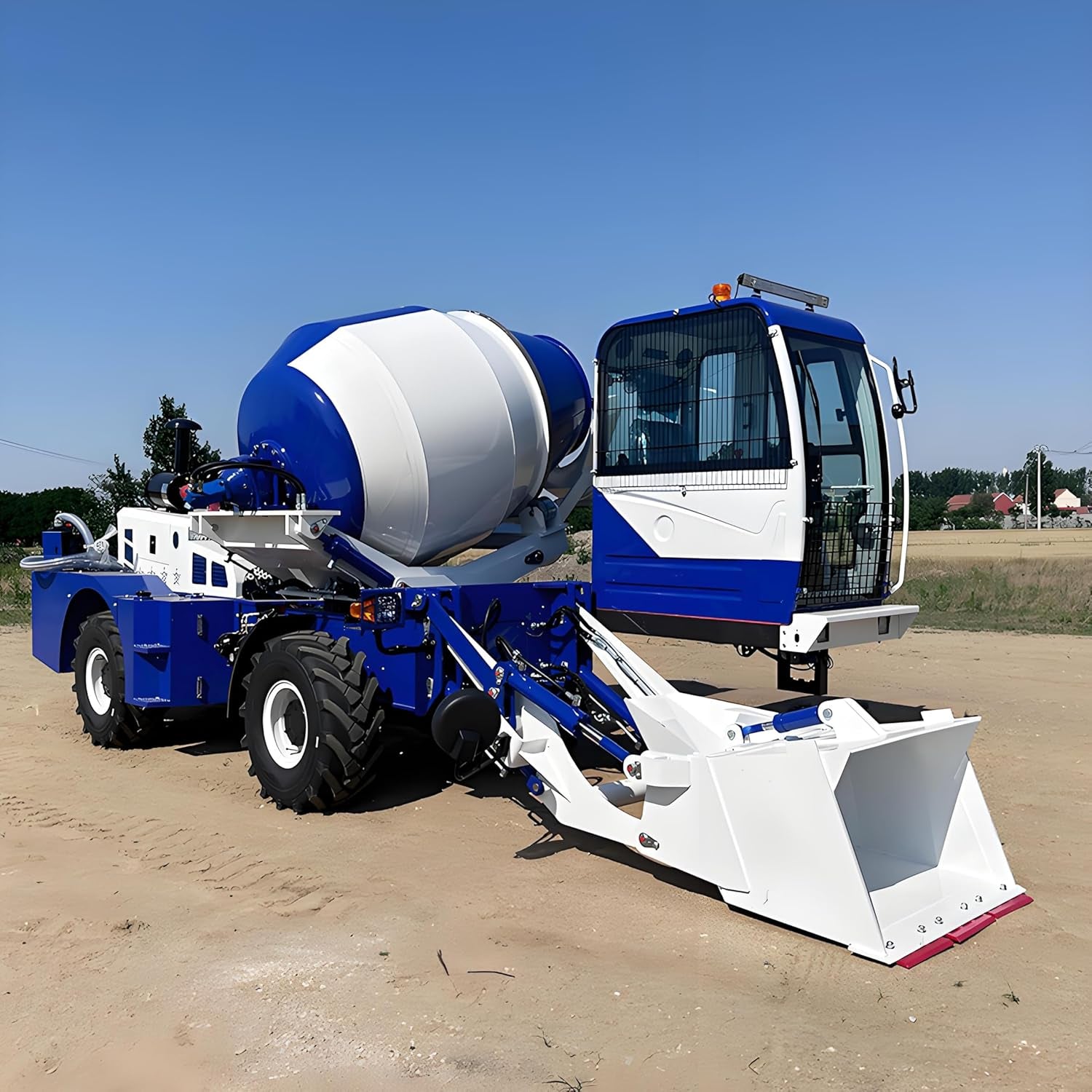 Self Loading Concrete Mixer Truck – 4X4 Mobile Cement Mixer with Automatic Loading & Water Dosing, Compact High-Performance Concrete Mixing Truck for On-Site Construction & Civil Engineering