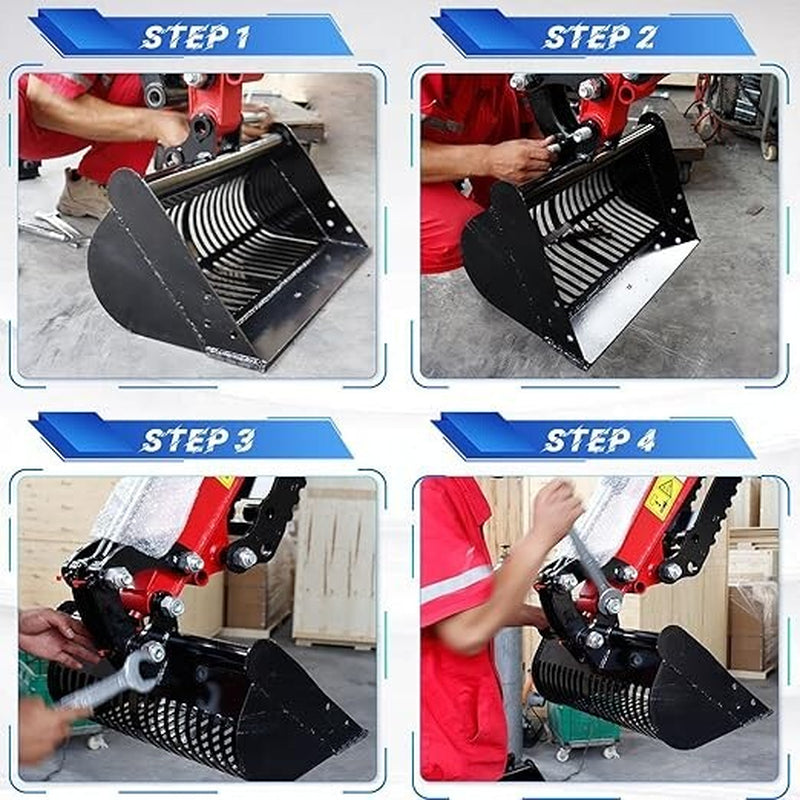 CHEAP 800Mm Width Sand Screening Sieve Bucket Attachment for Mini Excavator