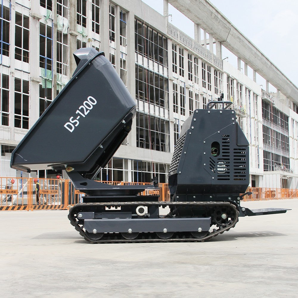 Free Ship 13.5HP BS Crawler Mini Concrete Dump Truck Gasoline Orchard Concrete