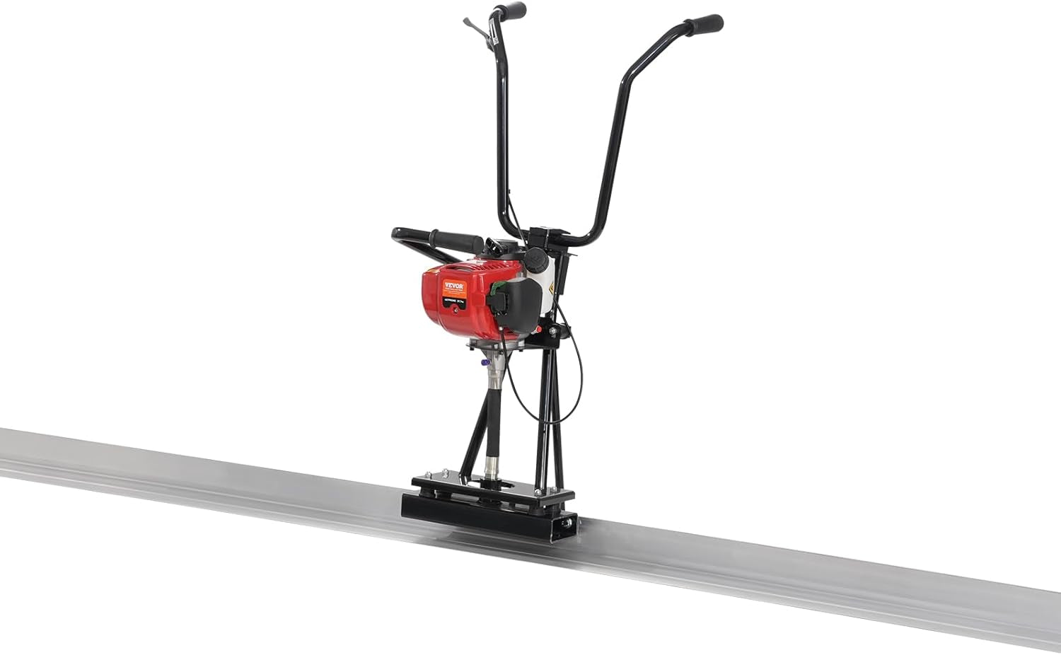 VEVOR Concrete Power Screed, 11Ft Aluminum Board Straight Edge Bar Set, 4 Stroke Cement Finishing Vibrating Motor with Height Adjustable Handles, High Efficient Concrete Tools 6500RPM