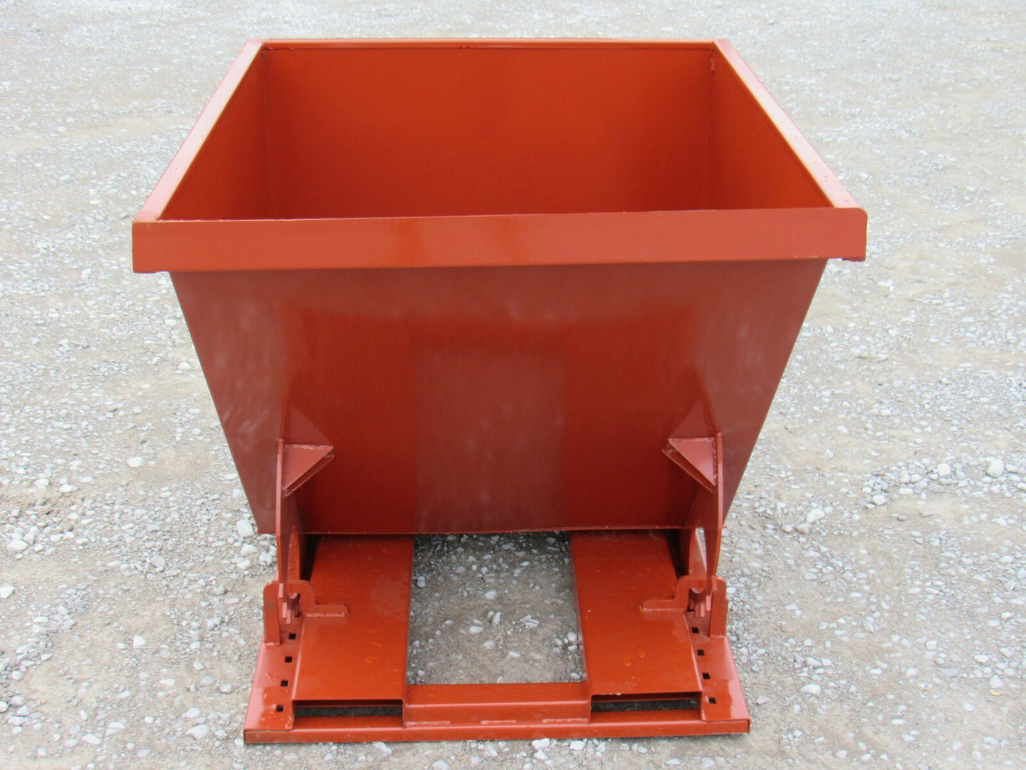 2 Cubic Yard Self Dumping Trash Hopper Dumpster Fits Fork Lift Pallet Forks