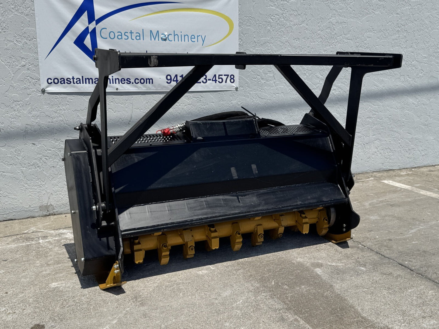Skid Steer Forestry Drum Mulcher Cutter Attachment HEAVY DUTY 48 Solid Carbide