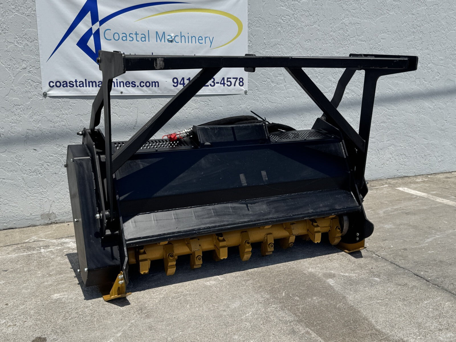 Skid Steer Forestry Drum Mulcher Cutter Attachment HEAVY DUTY 48 Solid Carbide