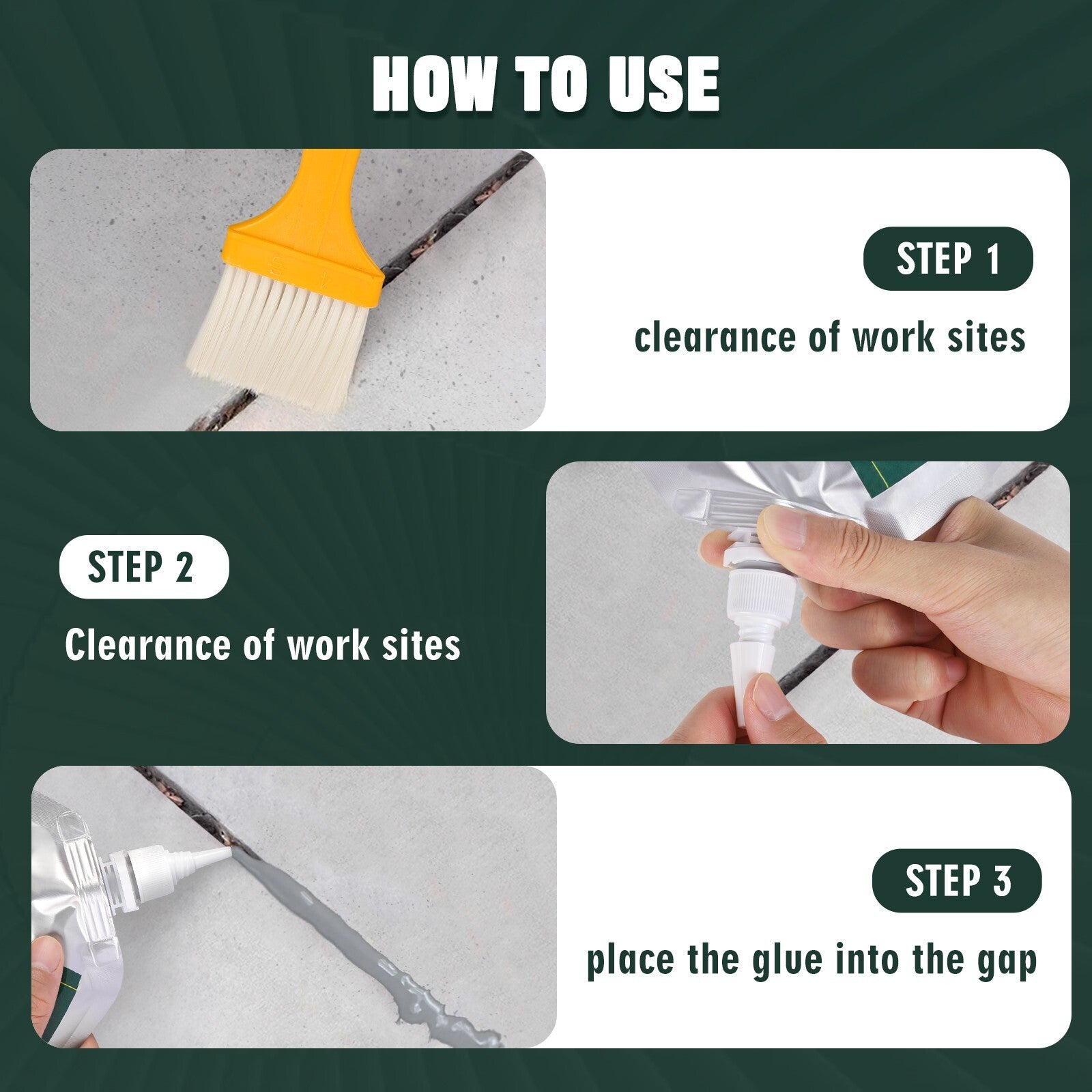 Concrete Crack Filler Waterproof Concrete Repair Sealant Weather-Resist