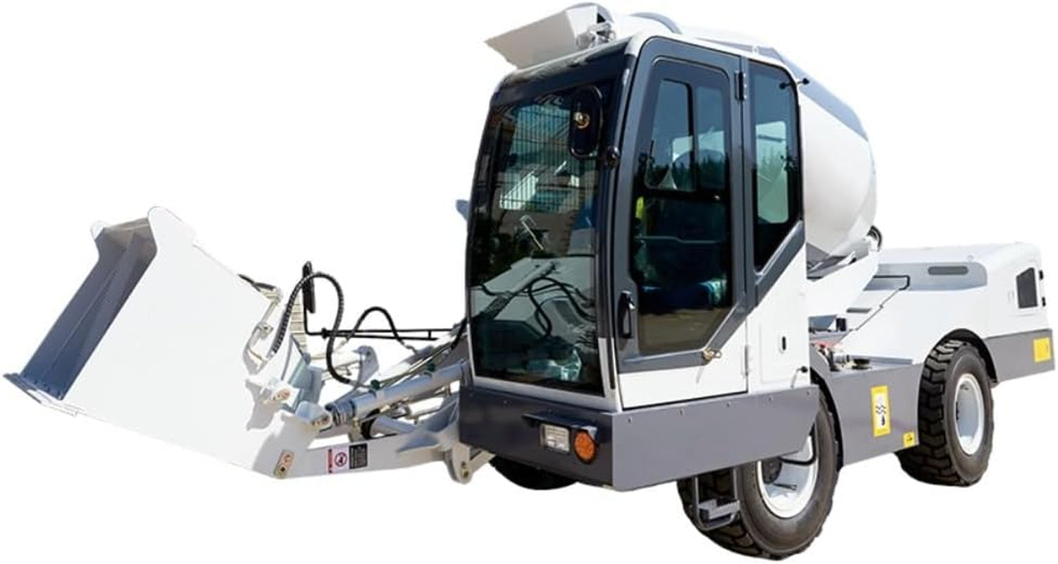 Heavy-Duty Self-Loading Concrete Mixer Truck Cement Mixing Machine with Hydraulic Discharge, Portable High-Efficiency Construction Equipment for Sites, Roads and On-Site Concrete Production