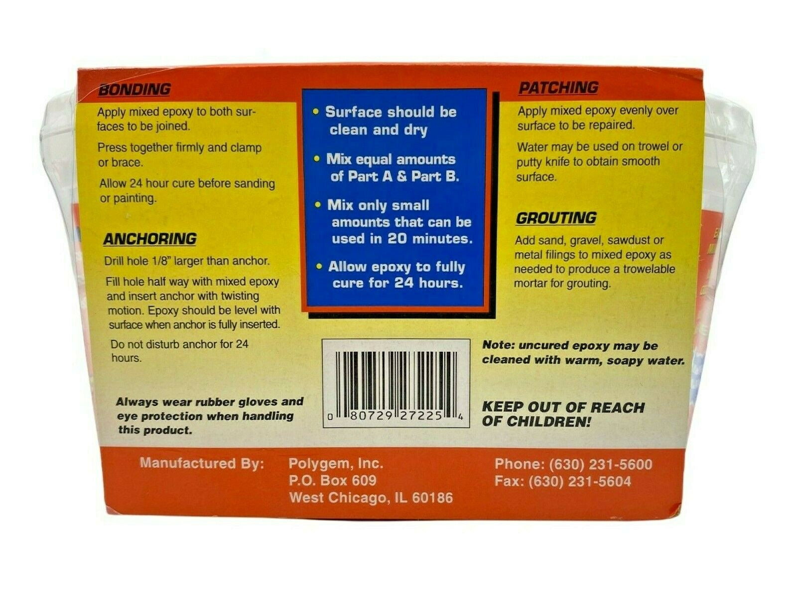 Polygem Crack Sealer Paste – Sets Injection Ports and Seals Concrete Cracks