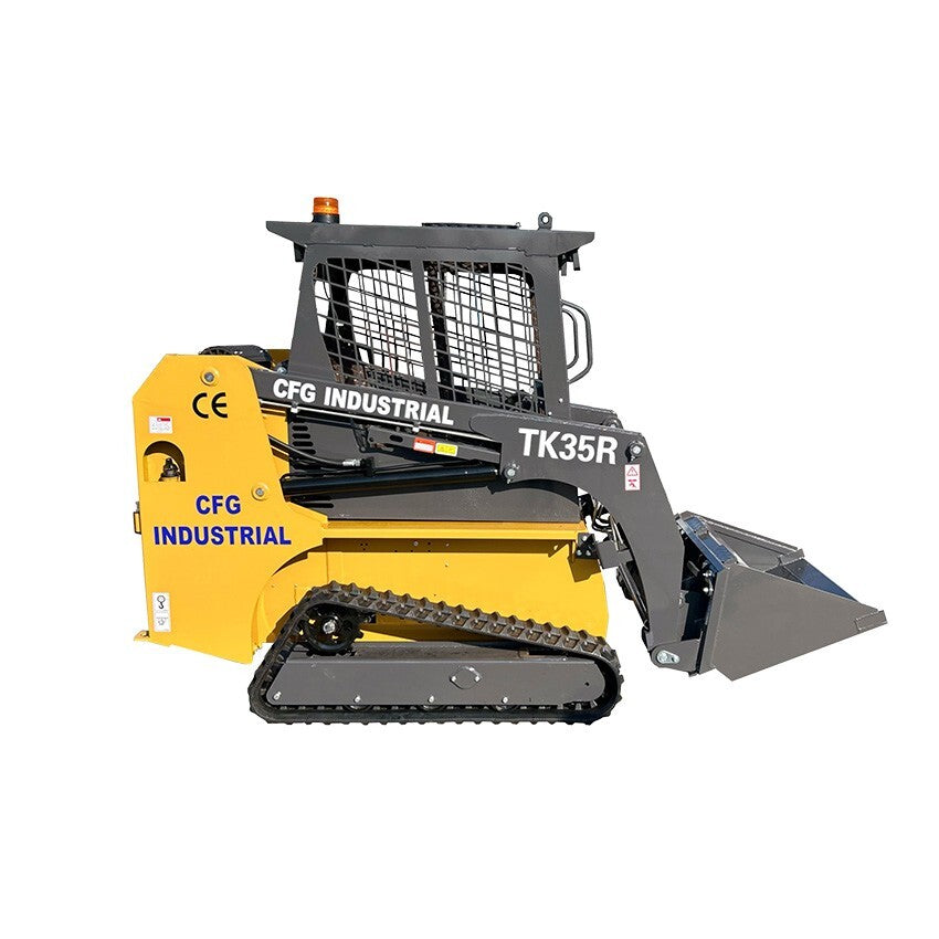 AGT Mini Skid Steer Track Loader 32.8HP Gas Engine 1.5 Ton Crawler Bucket 37.4In
